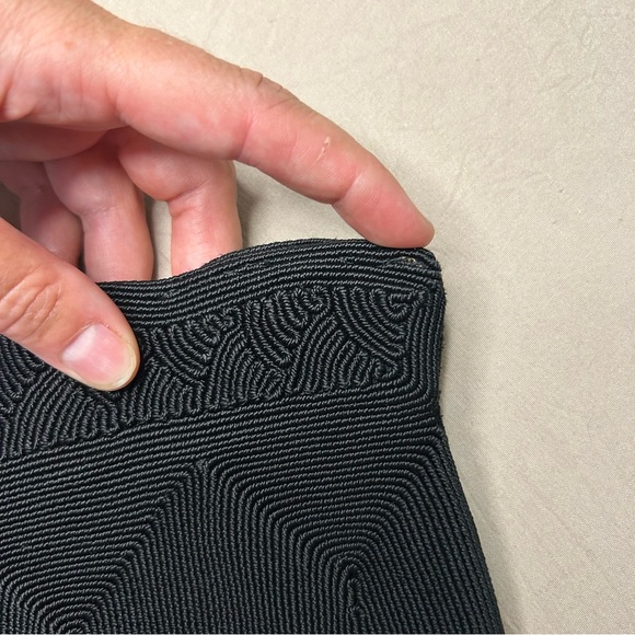 VTG 1940’s Genuine Corde Black Clutch Evening Bag EUC - Picture 3 of 9